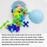 38pcs Bees Suction Cup Toys With Dinosaur Eggshell Storage, Bath Window Travel Toys,Parent-child Interactive Game,Gift for Kids 3