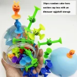 38pcs Bees Suction Cup Toys With Dinosaur Eggshell Storage, Bath Window Travel Toys,Parent-child Interactive Game,Gift for Kids 2