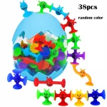 38pcs Bees Suction Cup Toys With Dinosaur Eggshell Storage, Bath Window Travel Toys,Parent-child Interactive Game,Gift for Kids 1