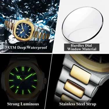 POEDAGAR Luxury Square Watch for Woman Waterproof Luminous Date Ladies Watch Stainless Steel Quartz Women's Watches Female Reloj 4