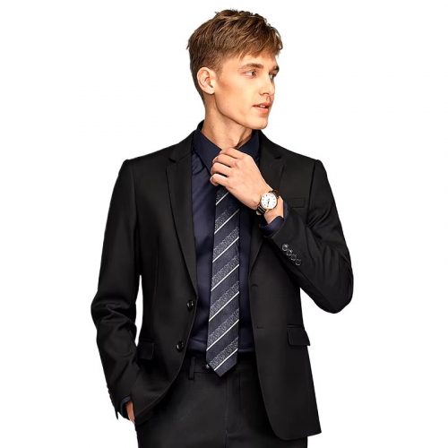 Mens Suits (Blazer+ Pants) Fashion Business Casual Slim-fit Formal Dress Banquet Work English Style Evening Dress Solid Color