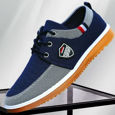 Men's casual shoes Vulcanized Work loafers Mesh Lightweight Man sports shoes Canvas Shoes for Men zapatos para hombres2024 5