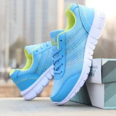 Women's tennis Ladies Daily Women's Shoes Casual Sports Korean Fashion Breathable Flat Bottom Running Light Travel Sneakers 6