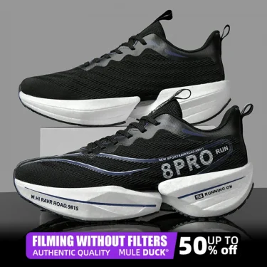 Speciality Carbon Plate Sports Running Shoes Marathon Air Cushion Men Breathable Lightweight Women Comfortable Nonskid Sneakers 3