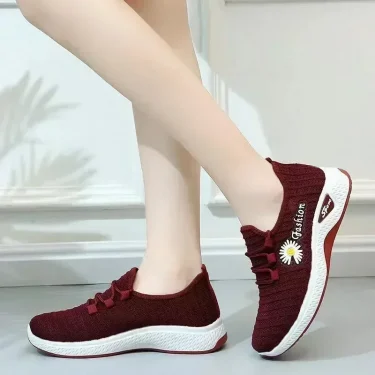 Adult sneakers, women's light running shoes, net shoes, comfortable soft soled sneakers, women's breathable casual single shoes 2