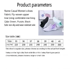 Women's Walking Shoes Lightweight Breathable Flying Woven Mesh Upper Ladies Tennis Shoes Workout Footwear Non-Slip Sneakers 5