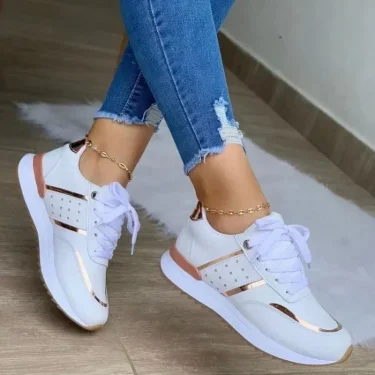Women Wedges Sneakers Lace Up Breathable Sports Shoes Casual Platform Shoes Female Footwear Ladies Designer Shoes Zapatos Mujer 6
