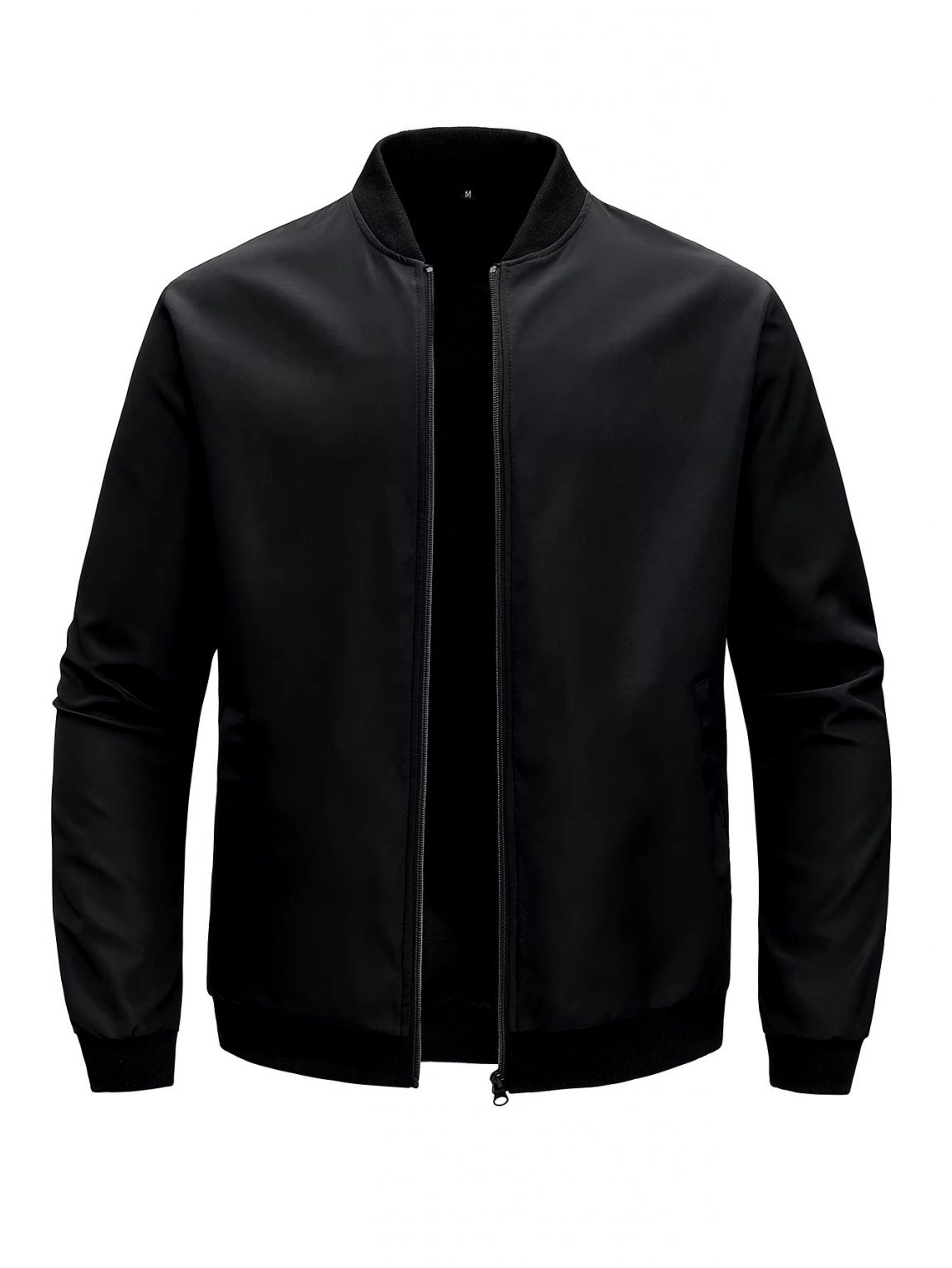Baseball Collar Short Loose Solid Color Jacket Men's Business Casual Thin Coat Trend