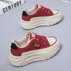 The New Retro Women Shoes Spring Platform Shoes Casual Sneakers Versatile Fashion Designer Shoes High Quality  Women Sneakers 3