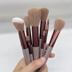 13 PCS Makeup Brushes Set Eye Shadow Foundation Women Cosmetic Brush Eyeshadow Blush Beauty Soft Make Up Tools Bag 6