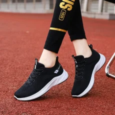 Female Summer Mesh Surface Breathable Flying Weaving Student Women Shoes Casual Sports Running Shoe Woman Sneakers New Lady 2