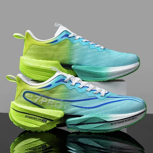 Speciality Carbon Plate Sports Running Shoes Marathon Air Cushion Men Breathable Lightweight Women Comfortable Nonskid Sneakers 8