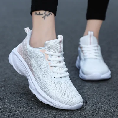 Fashion Women's Sneakers Comfortable Lightweight Soft Non-slip Flat Casual Sports Shoes Outdoor Running Shoes Women's Sneaker 4