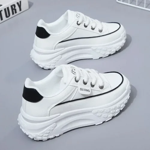 The New Retro Women Shoes Spring Platform Shoes Casual Sneakers Versatile Fashion Designer Shoes High Quality  Women Sneakers 1