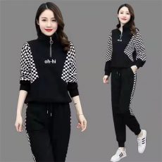 Women Cloting Sets Sweatshirt+Pants 2Pcs Sports Suit Fashion Streetwear Zipper Outfit Female Casual Tracksuit 2