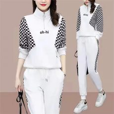 Women Cloting Sets Sweatshirt+Pants 2Pcs Sports Suit Fashion Streetwear Zipper Outfit Female Casual Tracksuit 1