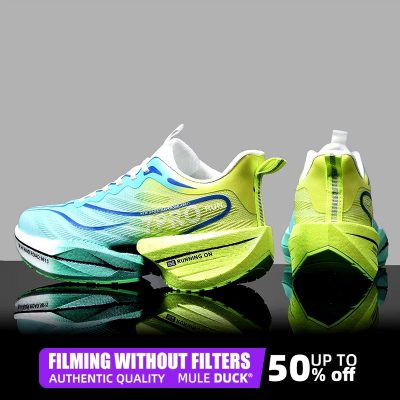 Marathon Air Cushion Carbon Plate Sports Running Shoes Men Breathable Lightweight Women Comfortable Nonskid Speciality Sneakers