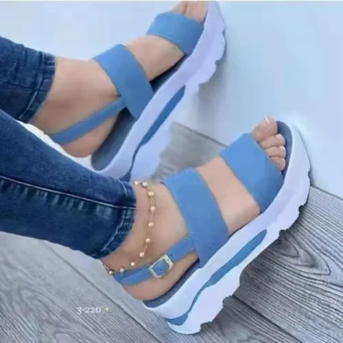 Women Sandals Lightweight Heels Sandals Summer Shoes for Women Wedge Sandal with Platform Sandalias Mujer Wedges Shoes Female 4