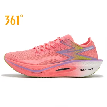 361 Degrees Flame 3.0 Men's Running Shoes New Profssion Light Breathable Rebound Marathon Carbon Plate Male Sneakers 672432218F 1