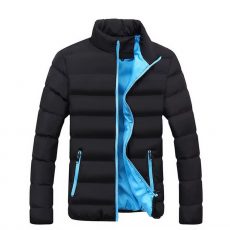 New Winter jacket Long sleeve cotton-padded zipper men's stand-up collar plus size cotton 1