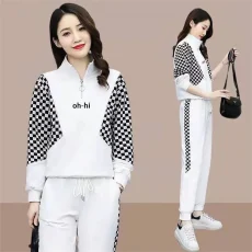 Women Cloting Sets Sweatshirt+Pants 2Pcs Sports Suit Fashion Streetwear Zipper Outfit Female Casual Tracksuit 5