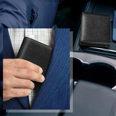 Luxury Handmade Genuine Leather Business Card Holder Men Leather Credit Card Men Card ID Holder Cover Card Wallet 3