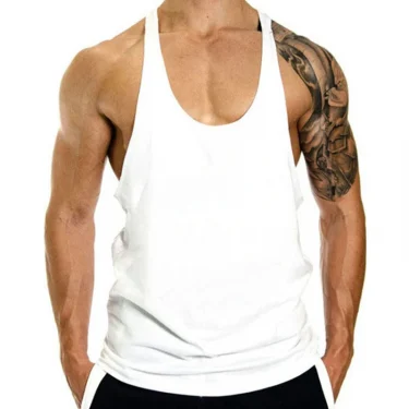 Fitness Clothing Gym T-shirts Suspenders Man Gym Top Men Sleeveless Sweatshirt Men's Clothes Stringer Vests Bodybuilding Shirt 1