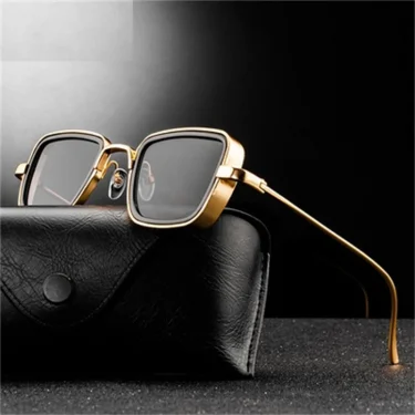Steampunk Style Square Sunglasses Classic Gothic Men Women Brand Designer Square AlloyFrame Colorful Lens Goggles Sun Glasses 2