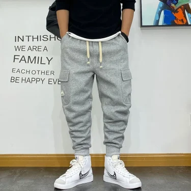 Korean Fashion Hip Hop Loose Couple Sweatpants Harajuku Harem Sports Jogging Pants Streetwear Oversized Joggers Men Clothing 2
