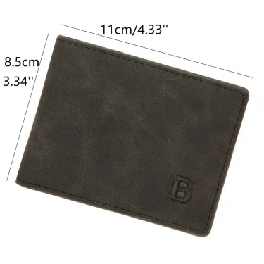 High Quality Fashion Mini Men's Luxury Business Wallet Card Holder Man Purse Coin Bag Zipper Gift For Men 3