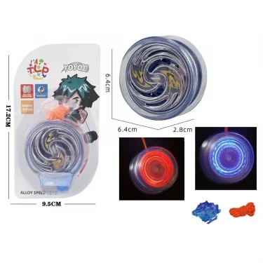 Professional Magic YoYo Aluminum Metal Boy Toys High Speed Bearings Special Props Luminous YoYo Adult Interesting Toy Gift 1Pc 6