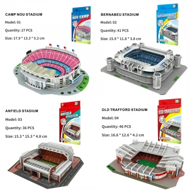 3D paper stadium puzzle model for passionate football fans to fight with your home team 2