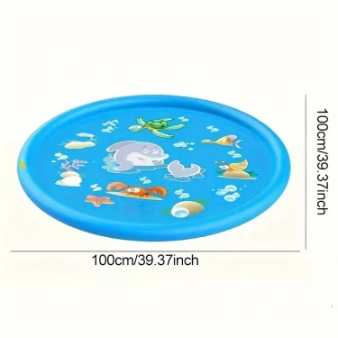 Children Play Spray Mat 100cm Beach Inflatable Water Sprinkler Pad Outdoor Game Toy Lawn Swimming Pool Mat Kids Toys 3