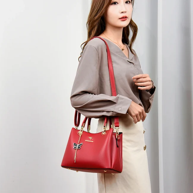 High Quality Soft Leather Bags Luxury Handbags Women Bags Designer Ladies Crossbody Shoulder Bag Casual Tote Bag Sac S Main 5