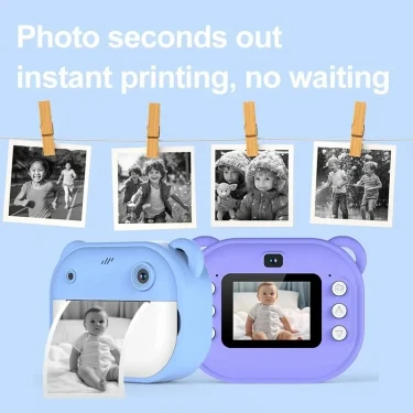 Children Digital Camera Instant Print for Kids Thermal Print Camera Instant Photo Printing Camera Video Toys+32G Memory Card 5