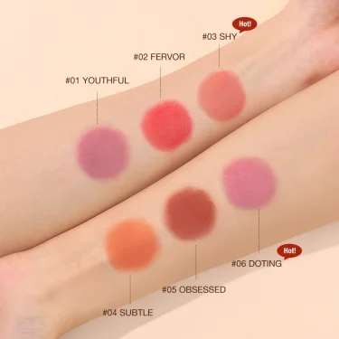 O.TWO.O Lipstick Blush Stick 3-in-1 Eyes Cheek and Lip Tint Buildable Waterproof Lightweight Cream Multi Stick Makeup for Women 3
