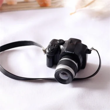 Newborn Photography Props Mini Camera 1/12 Dollhouse Miniature Vintage Retro Camera Toy Babies Accessories 3