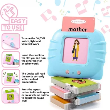Early Education Flash Card Learning Toys Talking Flashcards for Kids Preschool English Electronic Audio Book Machine Gift 5