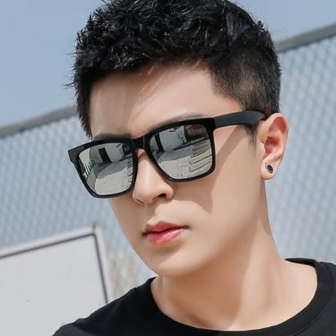 New Large Frame Square Sunglasses Men's Brand Designer Fashion Sun Glasses Men Driving And Fishing Eyewear UV400 Oculos De Sol