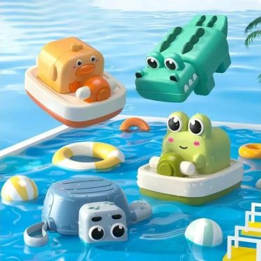 Children's bath toys: Clockwork crocodile swimming frog swimming in water