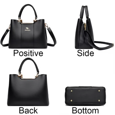New Ladies Handbags High Quality Soft Leather Bags Crossbody Shoulder Bag For Womens Large Capacity Casual Tote Bag Bolsos 3