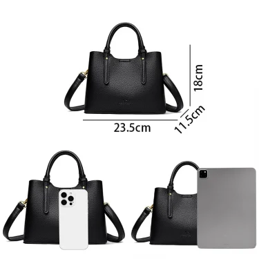 Fashion Handbags for Women Classic Leather Hand Bags Luxury Shoulder Bags Designer Large Tote Ladies Crossbody Bag Female Sac 2