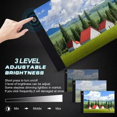 A5 Led Sketching Copying Drawing Board Transparent Light Board Diy Painting Board 4