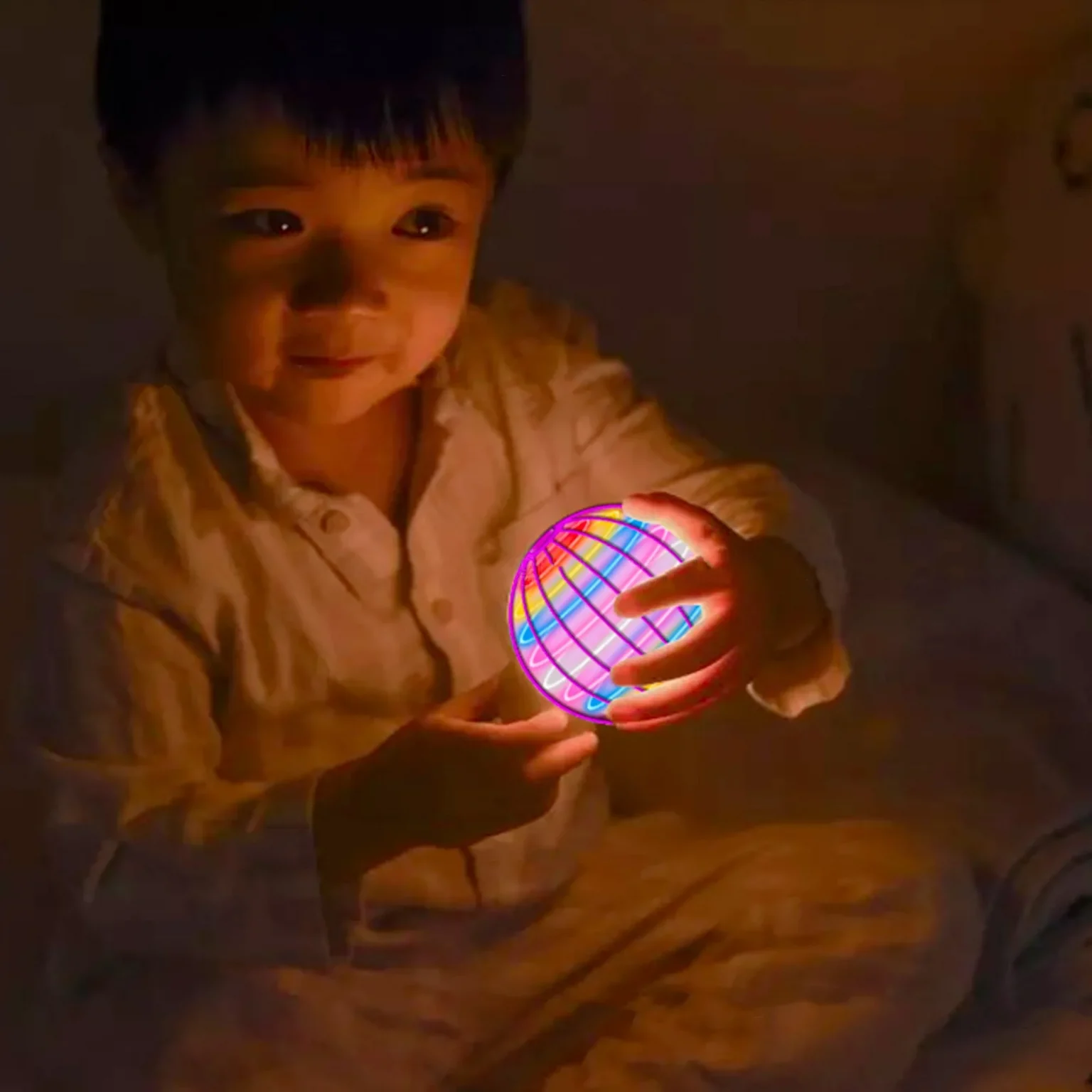 Flying Ball Boomerang Drone Flyorb Magic With LED Lights Gift Hover Ball Fly Nova Orb Flying Spinner Fidget Children Family Toys 3