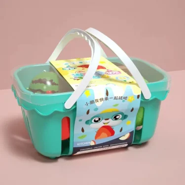 Cutting Play Food Toy for Kids Kitchen Pretend Fruit &Vegetables Accessories Educational Toy Food Kit for Toddler Children Gift 3