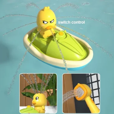 Cute Duck Electric Water Spray Bathroom Bathing Toys Baby Bath Toys Kids Bath And Shower Bathtubs Interactive Boy girl Gifts 3