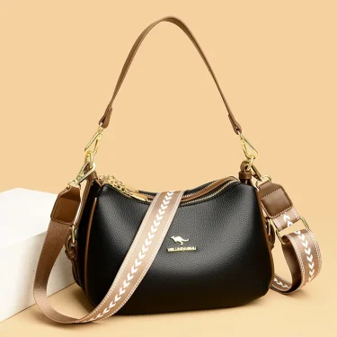 High Quality Cowhide Crossbody Bag For Women's Straps Tote Designer Lady Shoulder Bags New Luxury Leather Messenger Bag Sac 4