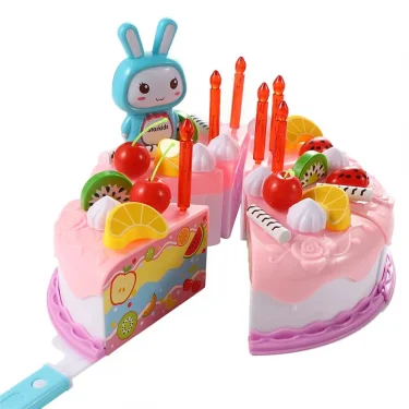 Children Pretend Goodies Play Simulated Kitchen Toys Plastic Cutting Food Kids Toy Object Cognition Boys Girl Birthday Gifts TMZ 5