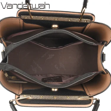 2024 Luxury Women Designer 3 Layers Shoulder Crossbody Sac Ladies Large Capacity Leather Handbags Shopper Brand Messenger Totes 6