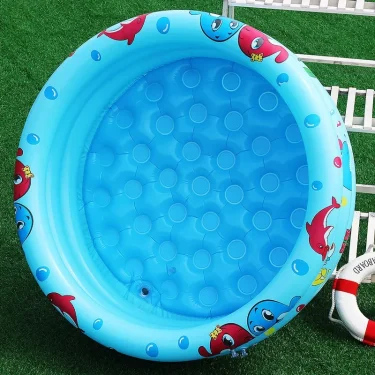 Reusable Inflatable Swimming Pool Double Layer Garden Portable Thickened For Kids Water Toys Party Round Indoor Outdoor Paddling 2